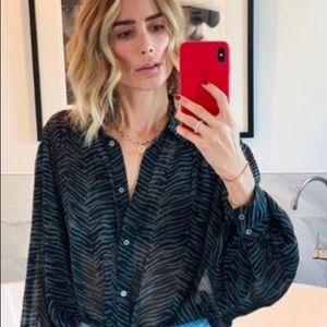 Anine Bing Caleb Blouse Small